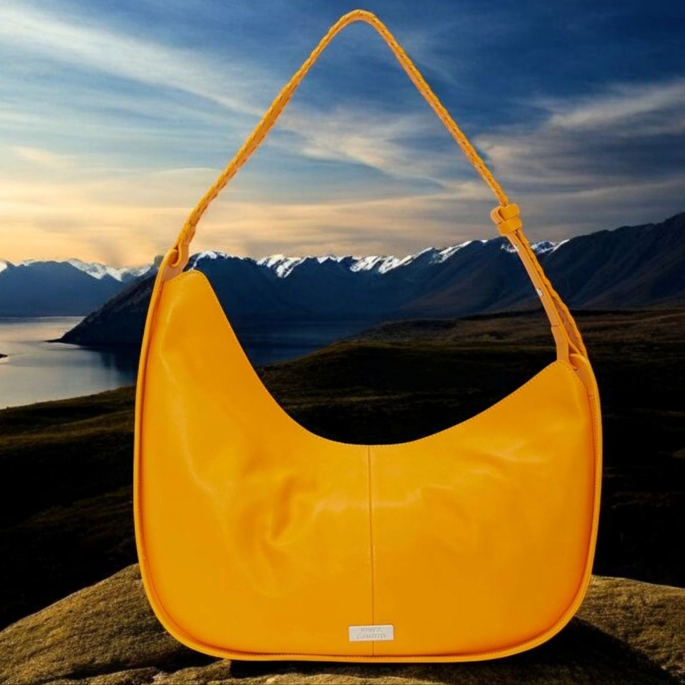 Vince Camuto Mango Leather & Suede Satchel – Brand New with Tags